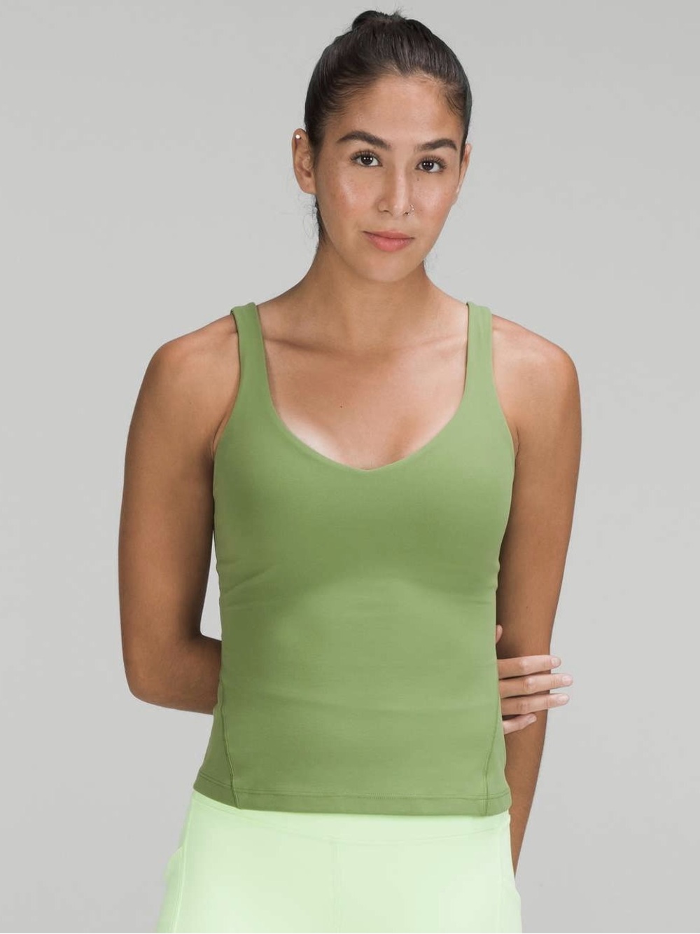Lululemon align waist length tank Green foliage 6
